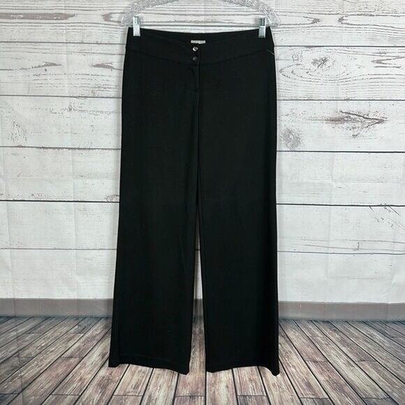 J Jill Pants Womens 4 Petite Wide Leg Knit Stretch Office Capsule Career - Picture 1 of 12